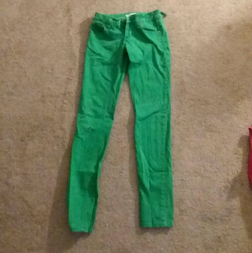 Green Skinny Jeans